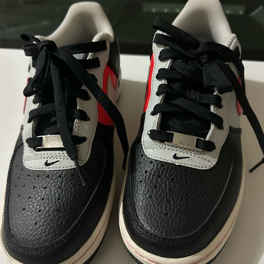 Nike Kids Black and Red Sneakers